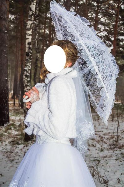 Лот: 3679664. Фото: 1. Шубка свадебная. Другое (свадебная мода)