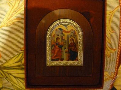 Лот: 2284593. Фото: 1. серебряная икона "Благой вести... Иконы
