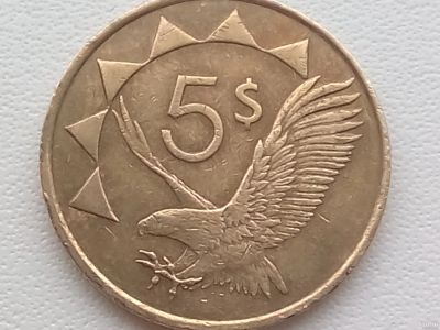 Лот: 17078073. Фото: 1. Монета Намибии 5 долларов, 1993. Африка