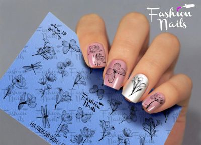 Лот: 10783489. Фото: 1. слайдер дизайн fashion nails sliders... Украшения, дизайн ногтей