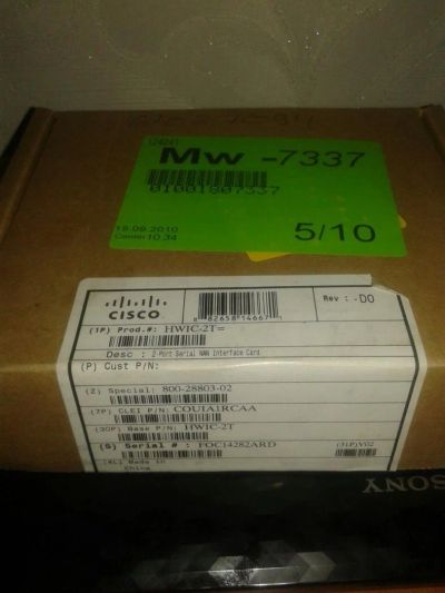Лот: 6036871. Фото: 1. Модуль Cisco HWIC-2T=. Другое (сетевые устройства)