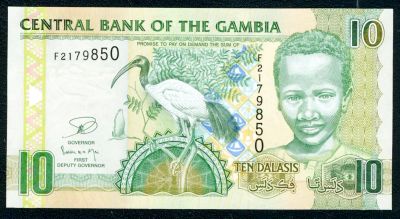 Лот: 6327473. Фото: 1. Гамбия 10 франков 2006-12г ПРЕСС. Африка