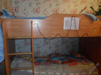 Лот: 1339583. Фото: 1. двухъярусная детская кровать... Детские кровати и кроватки