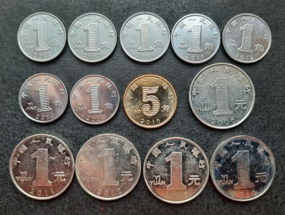 Лот: 17021749. Фото: 1. Набор монет Китая. Наборы монет