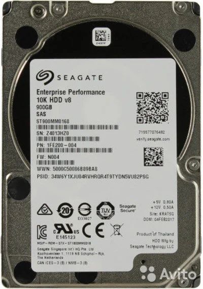 Лот: 16490954. Фото: 1. HDD Seagate Enterprise Performance... Жёсткие диски (HDD)