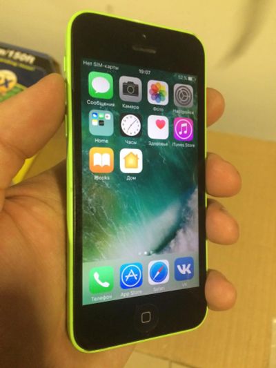 Лот: 8678122. Фото: 1. iPhone 5c 8gb 4G LTE рст полный... Смартфоны