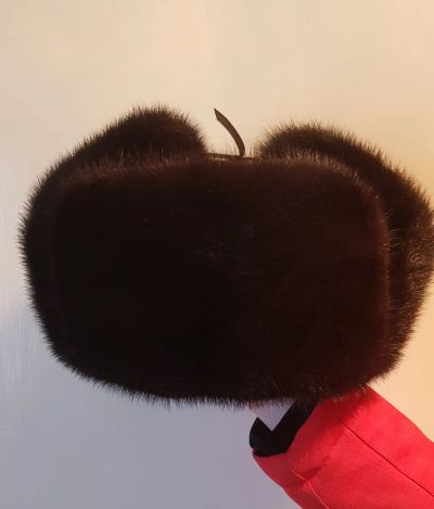 Лот: 21381183. Фото: 1. Шапка-Ушанка из меха Норки р.55-62. Головные уборы