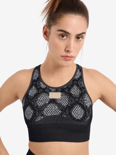 Лот: 23643341. Фото: 1. Топ женский EA7 Sport Bra, Серый. Топы, майки