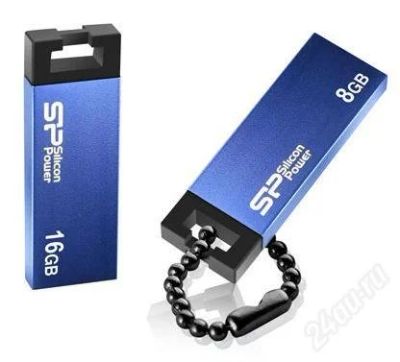 Лот: 2718784. Фото: 1. Silicon Power touch 835 8gb синяя. USB-флеш карты
