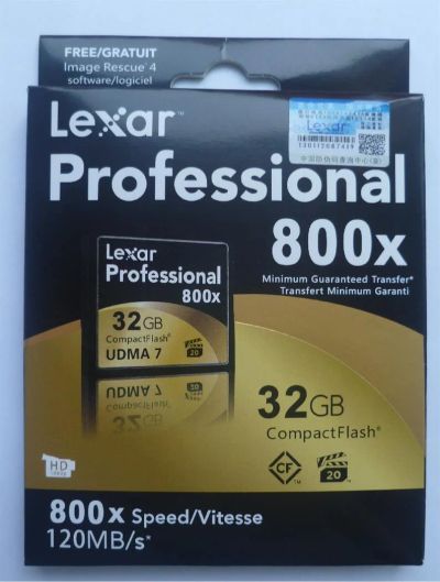 Лот: 3944203. Фото: 1. Карта Lexar CF 32Gb. Карты памяти