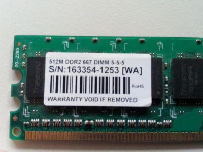 Лот: 6783834. Фото: 1. Оперативная память Transcend DDR2... Оперативная память