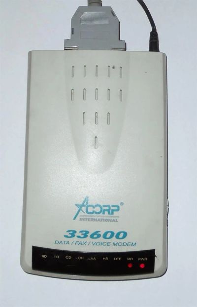 Лот: 3225839. Фото: 1. модем Acorp 336EMS. Проводные модемы