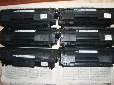 Лот: 652461. Фото: 1. Картриджи 12А для HP 6 ШТУК!. Картриджи, расходные материалы