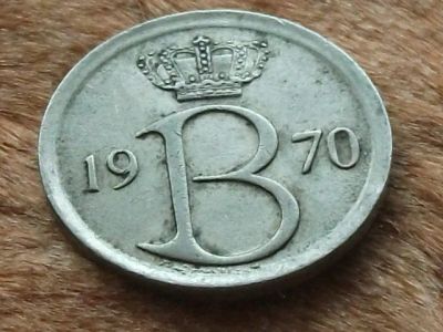 Лот: 10923994. Фото: 1. Монета 25 цент Бельгия 1970 франц... Европа