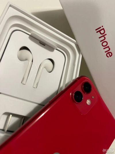 Лот: 17586539. Фото: 1. iPhone 11 128Gb Red. Смартфоны