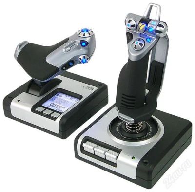 Лот: 2840885. Фото: 1. Saitek Saitek X52 Flight Control... Рули, джойстики