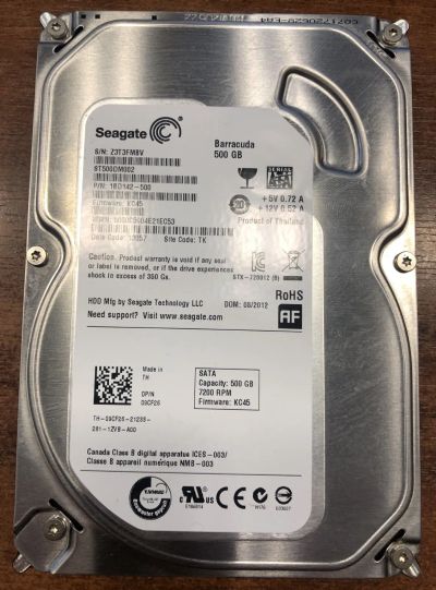 Лот: 20273164. Фото: 1. Жёсткий диск Seagate 500ГБ. Жёсткие диски (HDD)