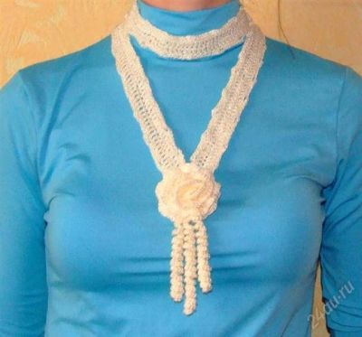 Лот: 1043772. Фото: 1. Украшение крючком - Лунная соната. Бижутерия ручной работы