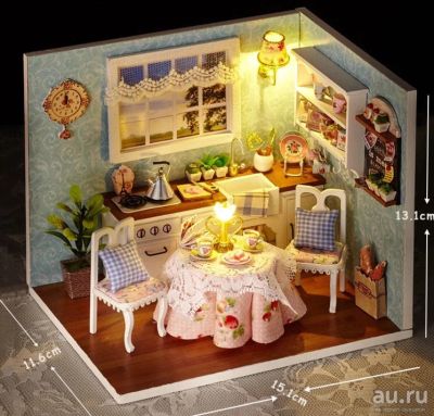 Лот: 13026312. Фото: 1. Миниатюрный кукольный домик. Куклы и аксессуары