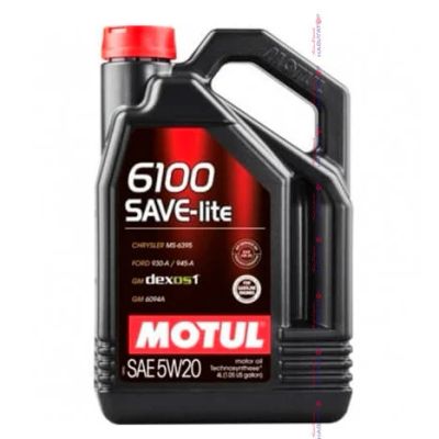 Лот: 14229669. Фото: 1. Motul 6100 Save-lite 5W20 Масло... Масла, жидкости