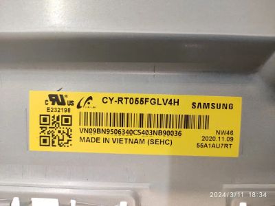 Лот: 21558195. Фото: 1. подсветка в сборе tv Samsung QE55Q70TAU... Запчасти для телевизоров, видеотехники, аудиотехники