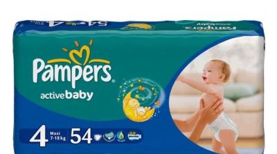 Лот: 4327062. Фото: 1. Подгузники Pamers Active baby... Детская гигиена