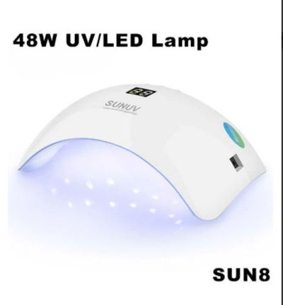 Лот: 18415707. Фото: 1. Лампа гибрид UV+LED 48 Вт белая... Другое (маникюр и педикюр)