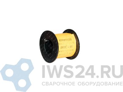 Лот: 12990387. Фото: 1. Припой ПОС-61 d=1,0 мм (катушка... Электроды, проволока для сварки