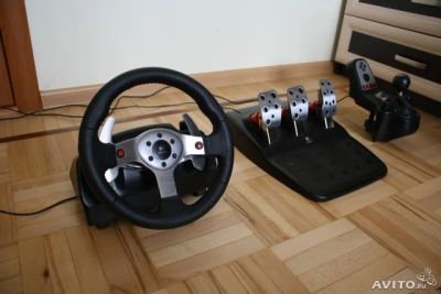 Лот: 5689915. Фото: 1. Руль Logitech G25. Рули, джойстики