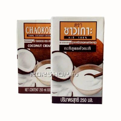 Лот: 8507644. Фото: 1. Кокосовые сливки "Chaokoh", 250... Молоко и молочные продукты