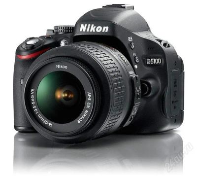 Лот: 3196761. Фото: 1. Nikon D5100 объектив 18-55 VR. Цифровые зеркальные