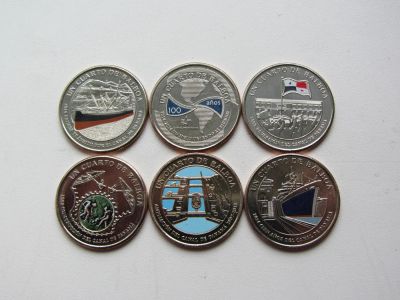 Лот: 11864032. Фото: 1. Панама полный набор из 6 монет... Наборы монет