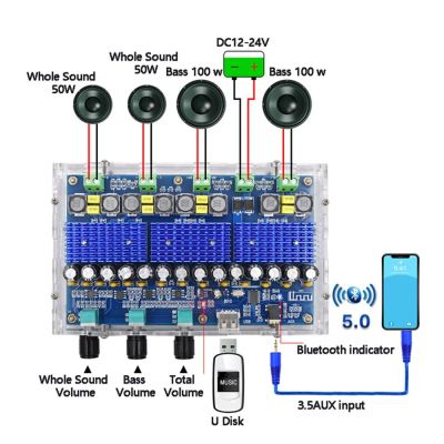 Лот: 16452300. Фото: 1. Усилитель звука XH-A310 + Bluetooth... Самоделки