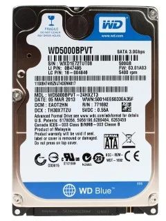 Лот: 5132974. Фото: 1. Жесткий диск 2.5" SATA-II 500Gb. Жёсткие диски (HDD)
