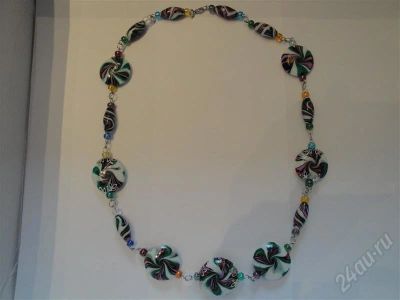 Лот: 327299. Фото: 1. Полимерная глина"Северное сияние... Цепочки