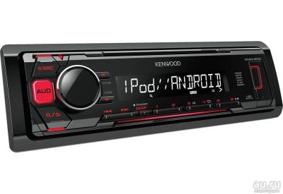 Лот: 9400408. Фото: 1. Kenwood KMM-203 красная подсветка... Автомагнитолы