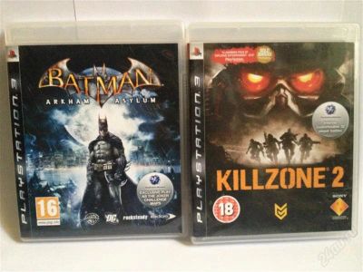 Лот: 2492794. Фото: 1. Batman Arkham Asylum и killzone... Игры для консолей