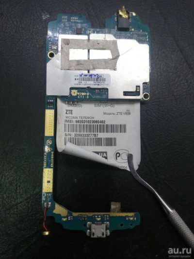 Лот: 10357624. Фото: 1. Основная плата ZTE V808. Микросхемы и платы
