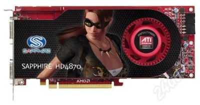 Лот: 485095. Фото: 1. Sapphire Radeon HD 4870 256Bit... Видеокарты