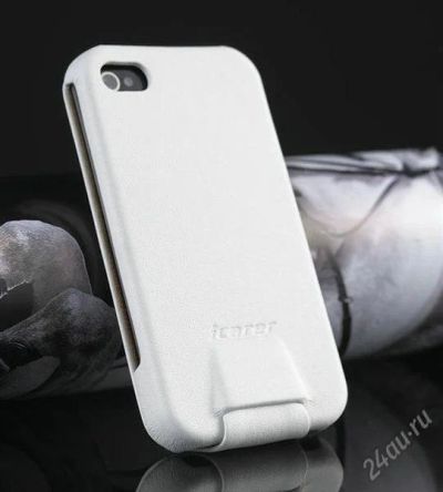 Лот: 1361312. Фото: 1. кожаный чехол I-CARER iPhone 4... Чехлы, бамперы