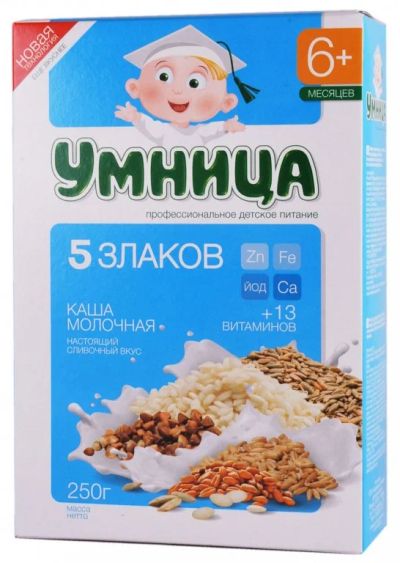 Лот: 4651513. Фото: 1. каша Умница. Детское питание
