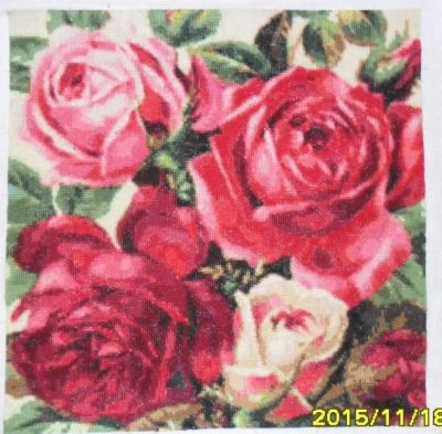 Лот: 6457656. Фото: 1. Вышитая картина для подушки 6. Картины, рисунки