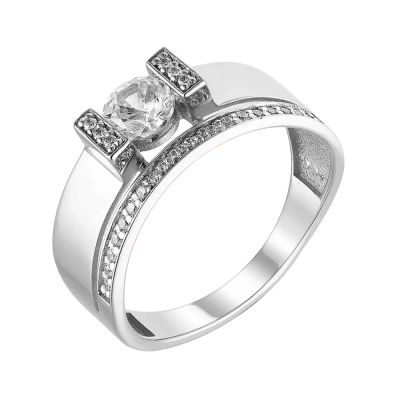 Лот: 23875688. Фото: 1. Кольцо TALANT из золота с фианитами. Кольца, перстни