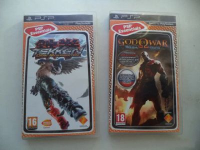 Лот: 10059323. Фото: 1. Игры для PSP - Tekken и God of... Игры для консолей