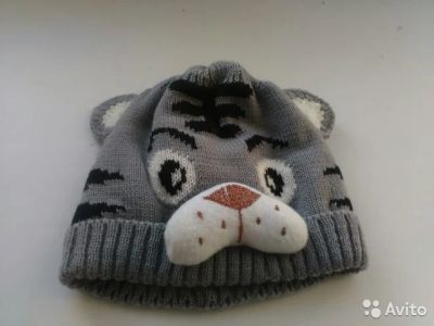 Лот: 7465936. Фото: 1. Шапка кот с хвостиком сзади. Головные уборы