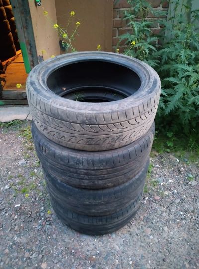 Лот: 17848588. Фото: 1. 4 летних шины R17 Bridgestone... Шины