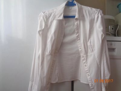 Лот: 10204862. Фото: 1. Блузка белая. Блузы, рубашки