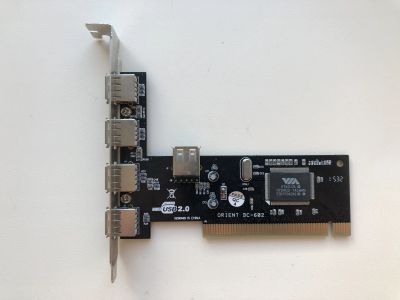 Лот: 20286688. Фото: 1. Контроллер PCI Orient DC-602 4xUSB... Платы расширения, контроллеры, доп. порты