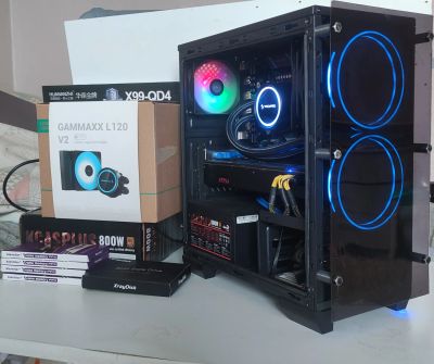 Лот: 23362264. Фото: 1. Компьютер пк:1660v3- 4.4GHz/ vega... Компьютеры в сборе