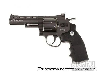 Лот: 9671680. Фото: 1. Револьвер Smith&Wesson пневматический... Газовое, травматическое оружие